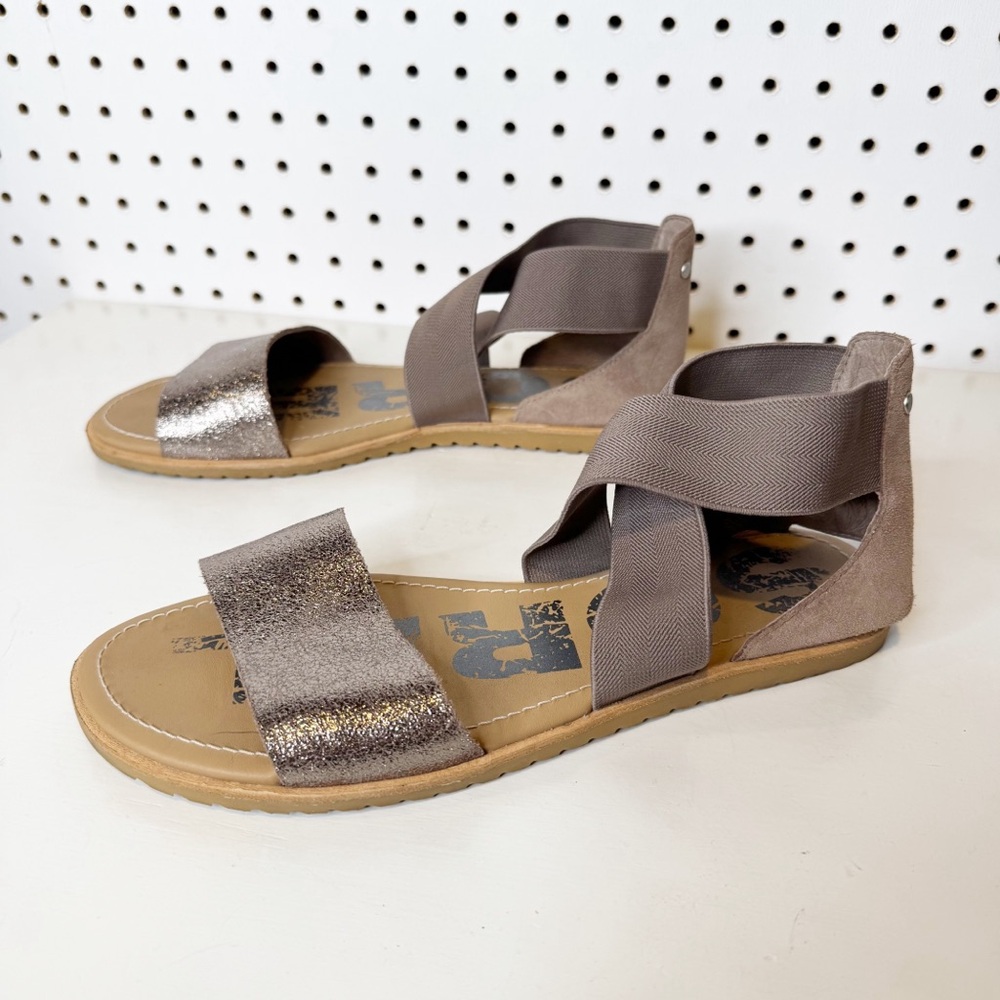 Sorel | Ella Sandals in Taupe‎ and Metallic NL3536-240 Sz. 9